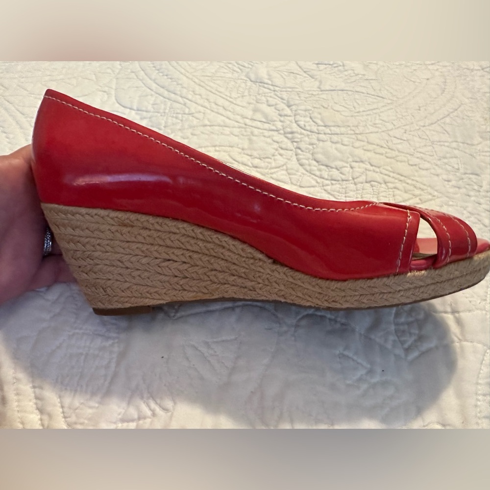Franco Sarto Red Cheria Wedges - Picture 2 of 5